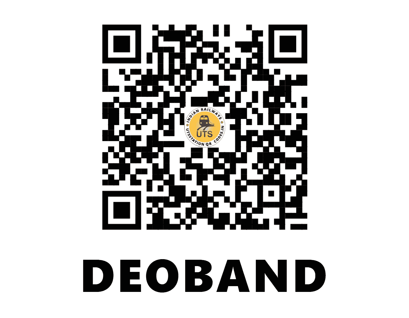 UTS QR Code for DEOBAND - DBD - NR (UTTAR PRADESH)